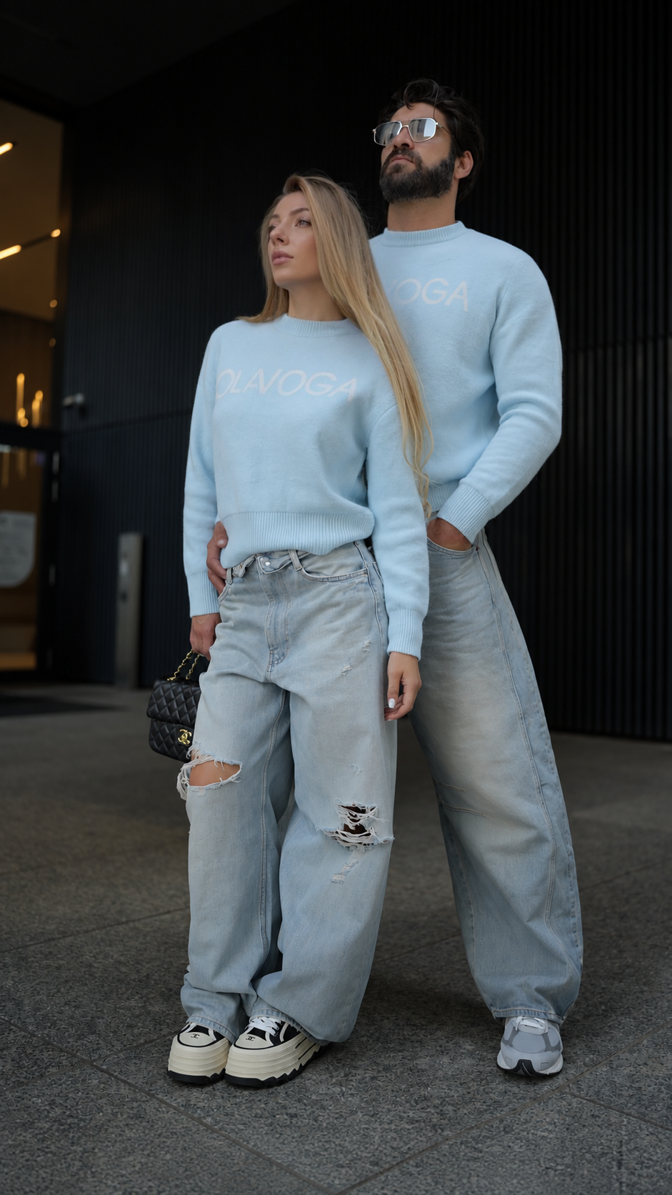 Sweter męski VILA MEN 2026 Sky Blue