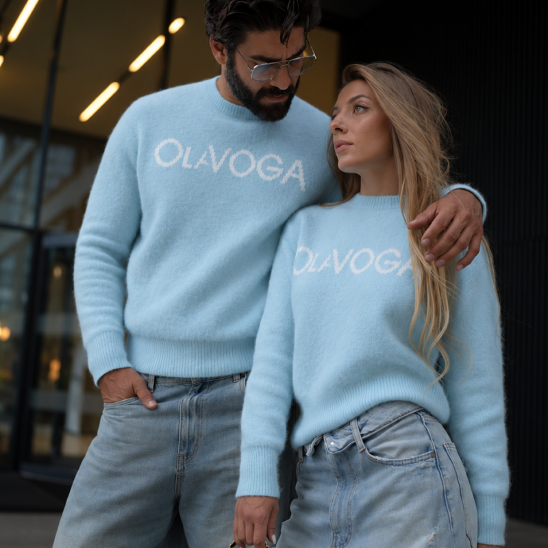 Sweter męski VILA MEN 2026 Sky Blue