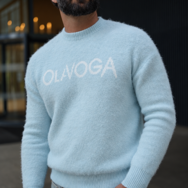Sweter męski VILA MEN 2026 Sky Blue