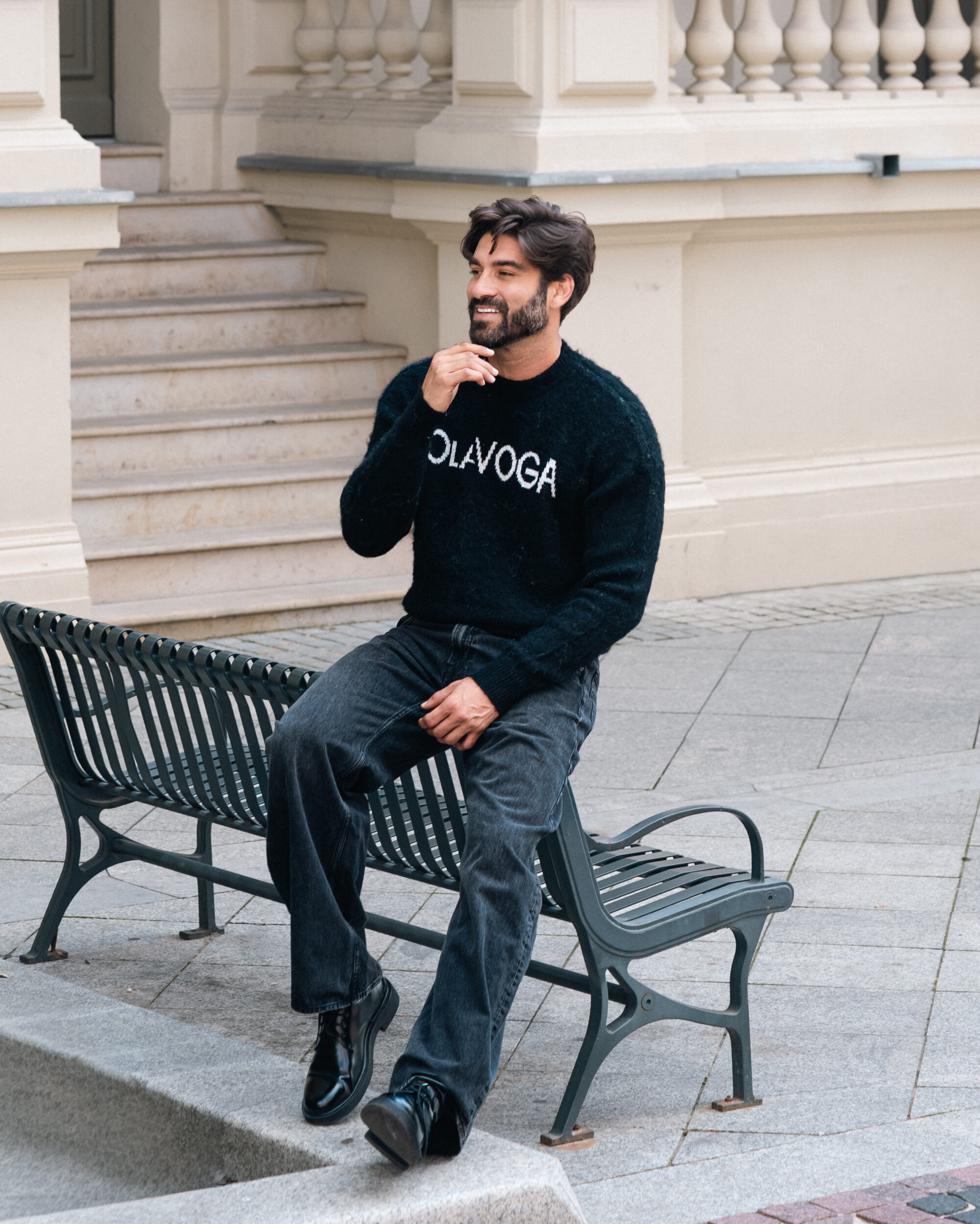sweter VILA MEN 212 Sweter męski VILA MEN 2026 Czarny