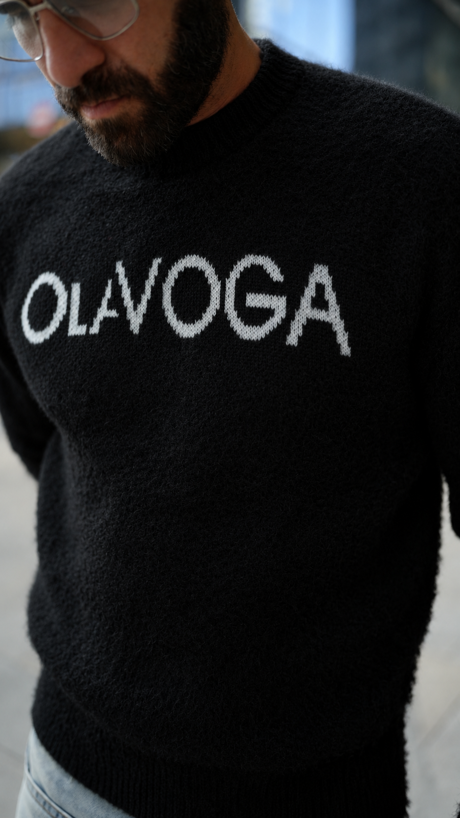 sweter VILA MEN 214 Sweter męski VILA MEN 2026 Czarny