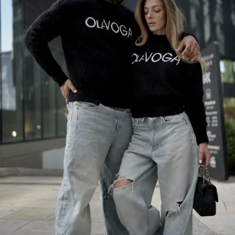 sweter VILA MEN 216 Sweter męski VILA MEN 2026 Czarny