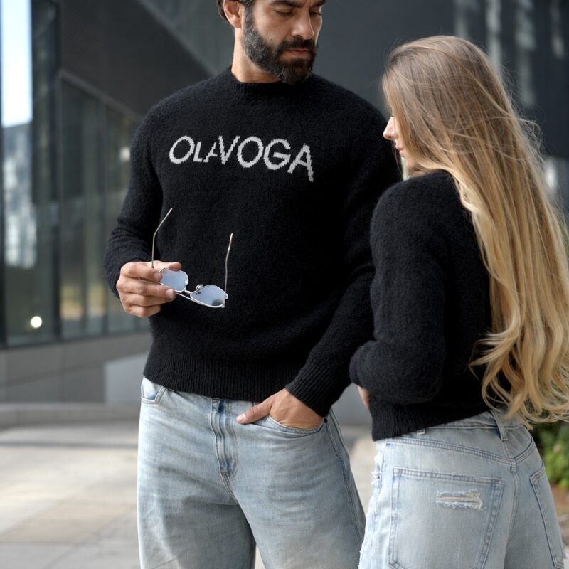sweter VILA MEN 217 Sweter męski VILA MEN 2026 Czarny