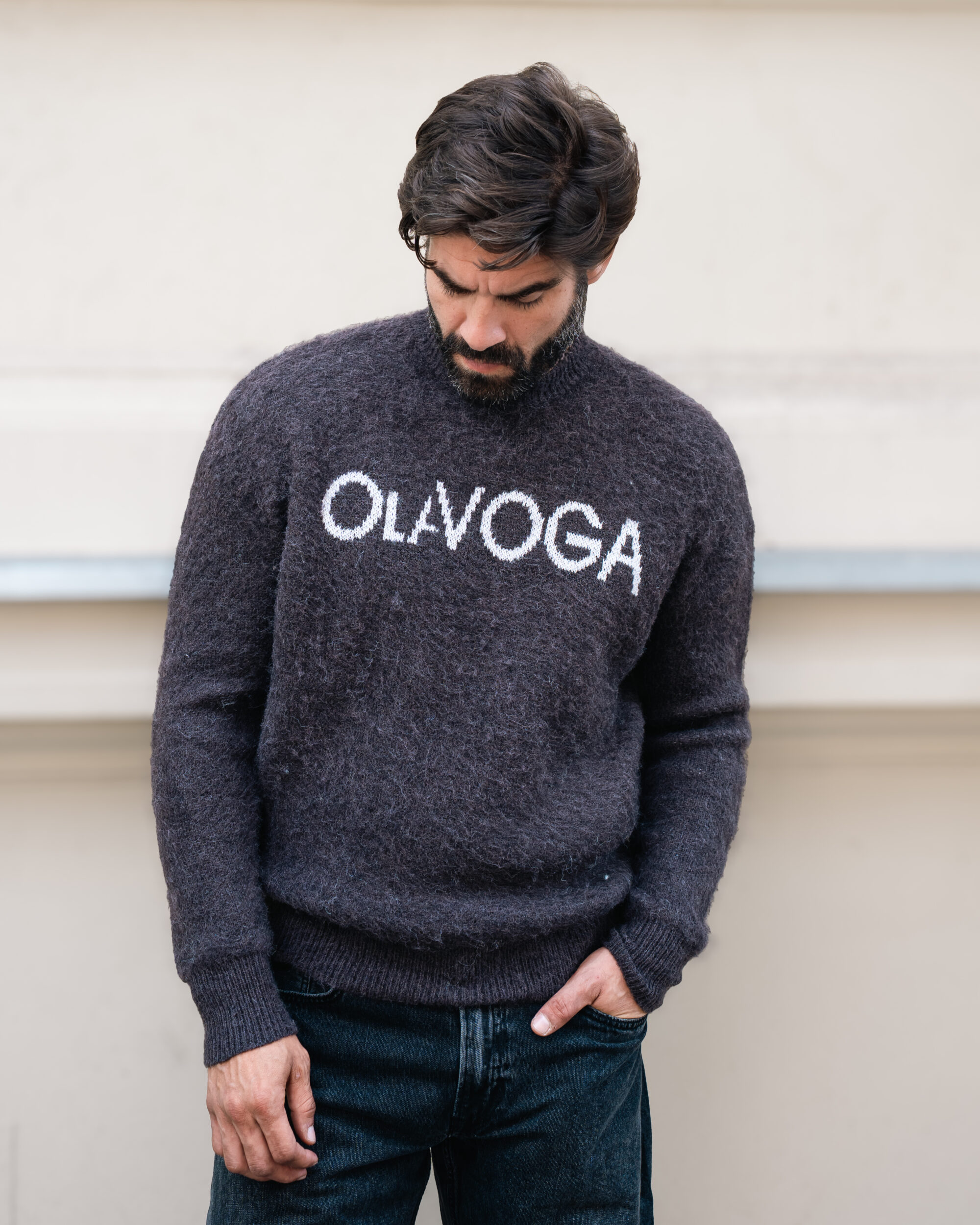 sweter VILA MEN 220 Sweter męski VILA MEN 2026 Brązowy