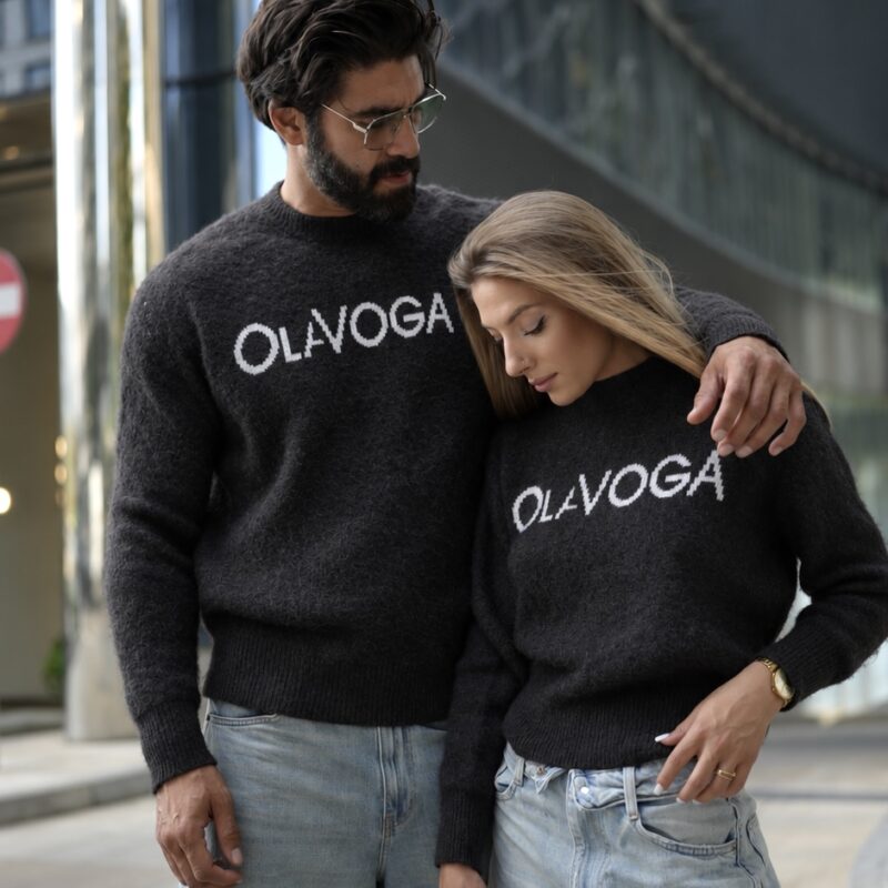 sweter VILA MEN 221 Sweter męski VILA MEN 2026 Brązowy