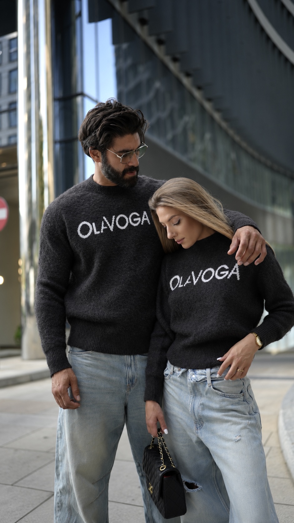 sweter VILA MEN 221 Sweter męski VILA MEN 2026 Brązowy