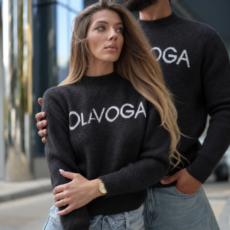 sweter VILA MEN 224 Sweter męski VILA MEN 2026 Brązowy
