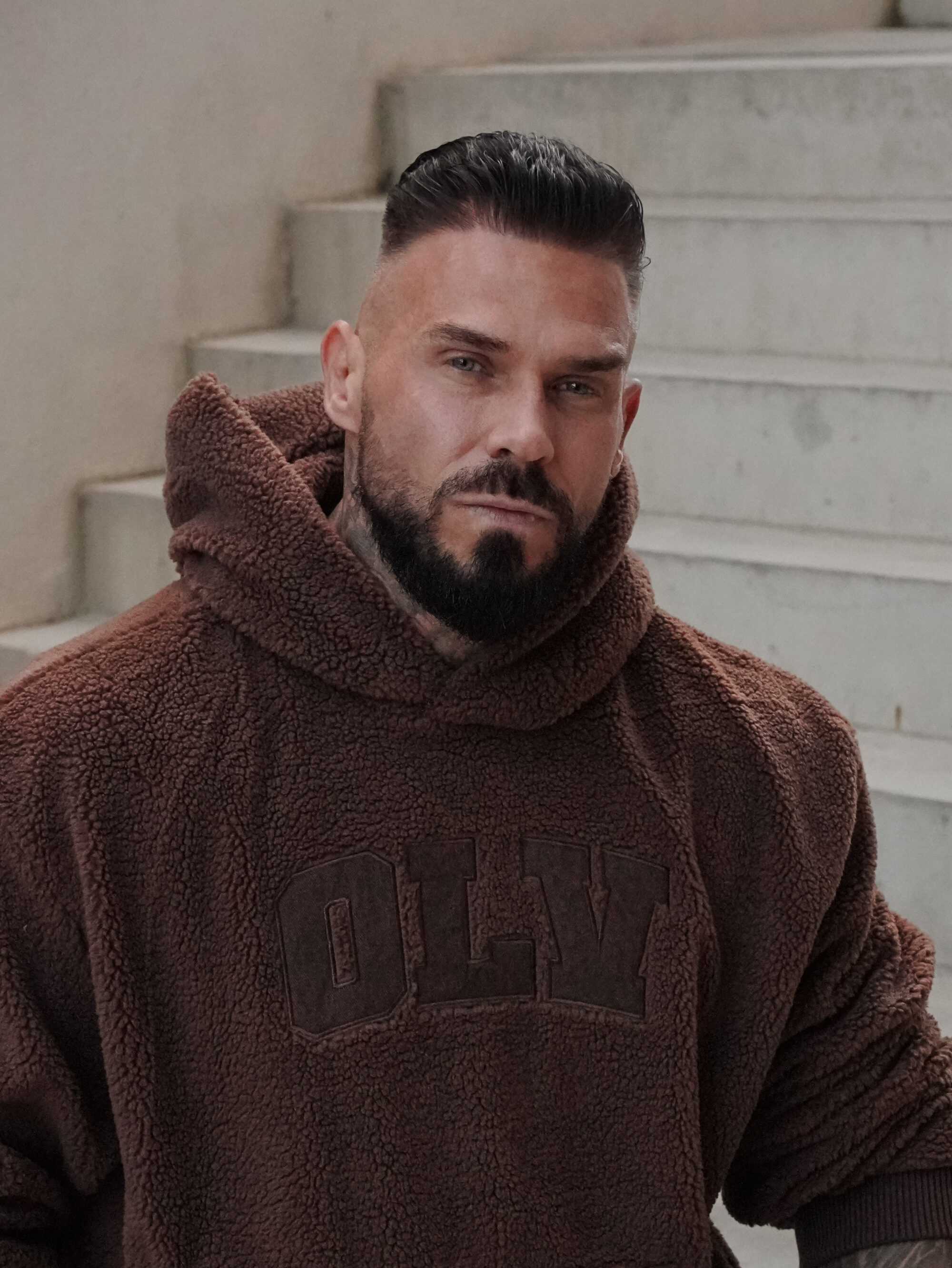 Bluza OROFIOU MEN 318 Bluza UNISEX OROFIOU 2026 Brązowa