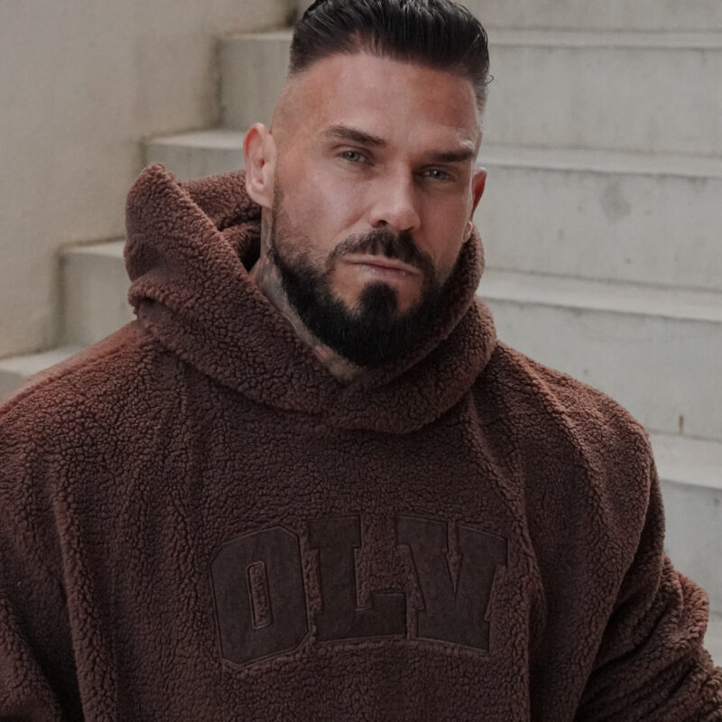 Bluza OROFIOU MEN 318 Bluza UNISEX OROFIOU 2026 Brązowa