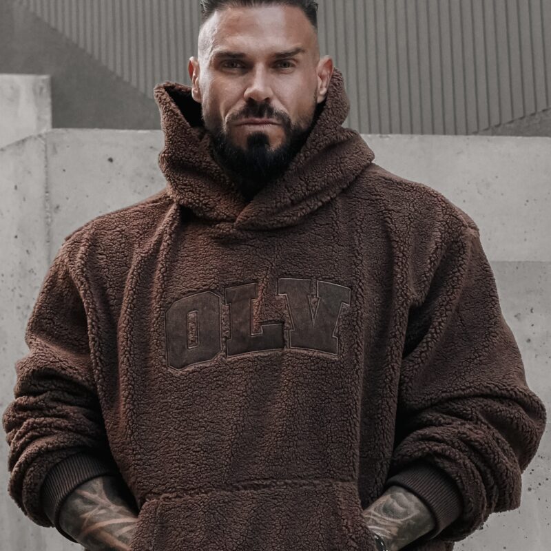 Bluza OROFIOU MEN 319 Bluza UNISEX OROFIOU 2026 Brązowa