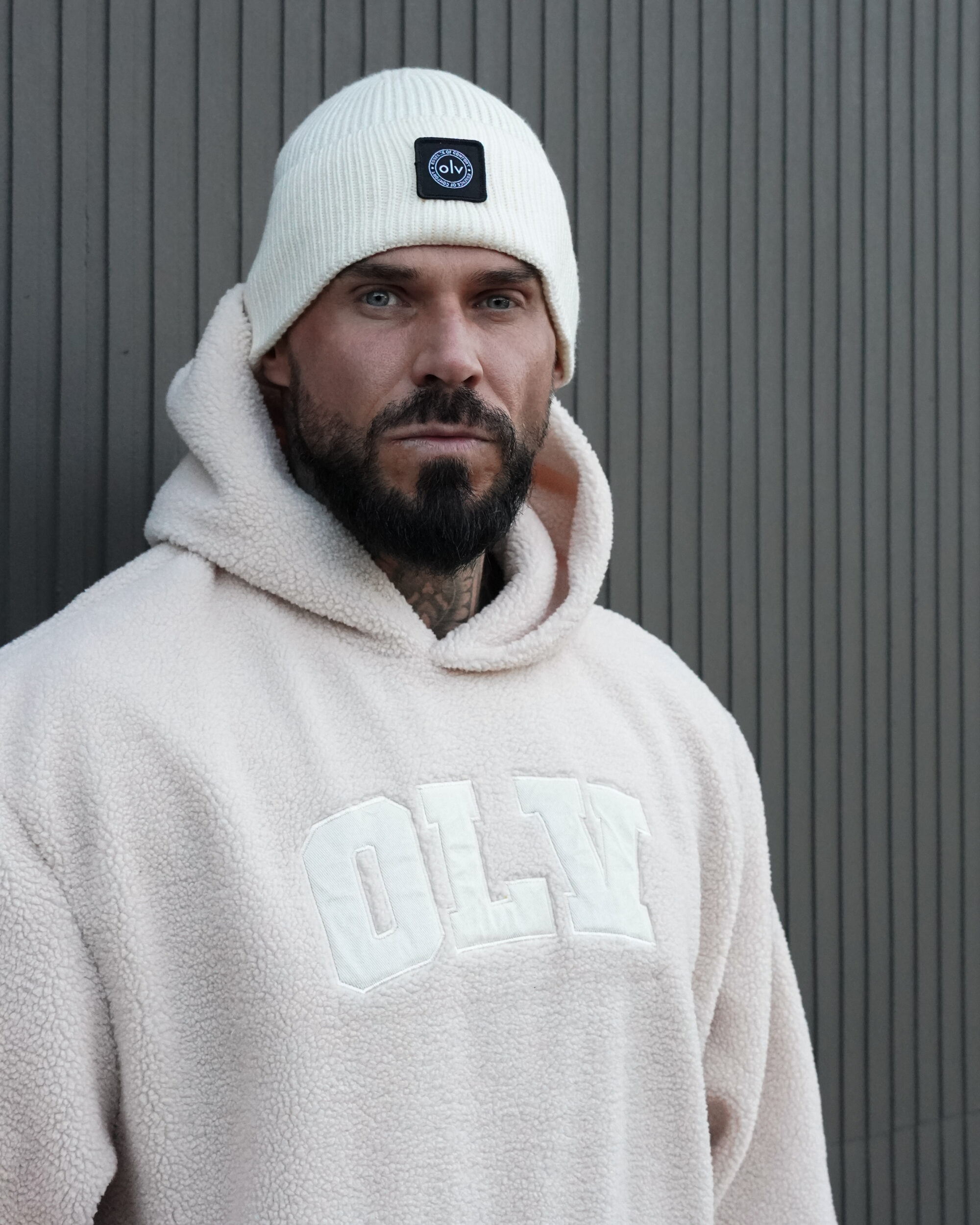 Bluza OROFIOU MEN 327 Bluza UNISEX OROFIOU 2026 Beżowa
