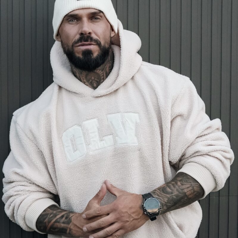 Bluza OROFIOU MEN 330 Bluza UNISEX OROFIOU 2026 Beżowa