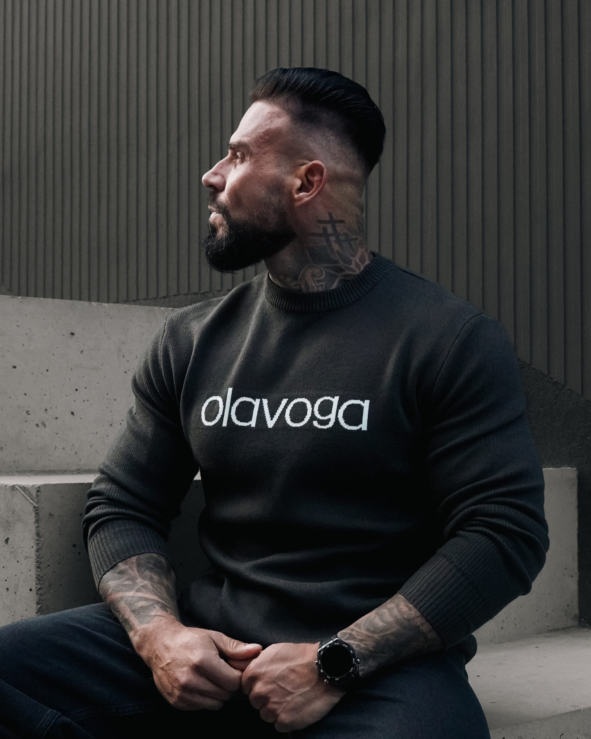 Sweter SALO 404 Sweter męski SALO 2026 Khaki