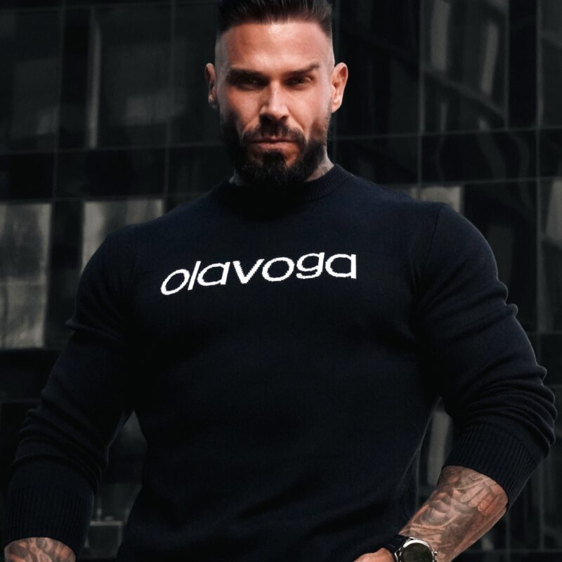 Sweter SALO 410 Sweter męski SALO 2026 Czarny