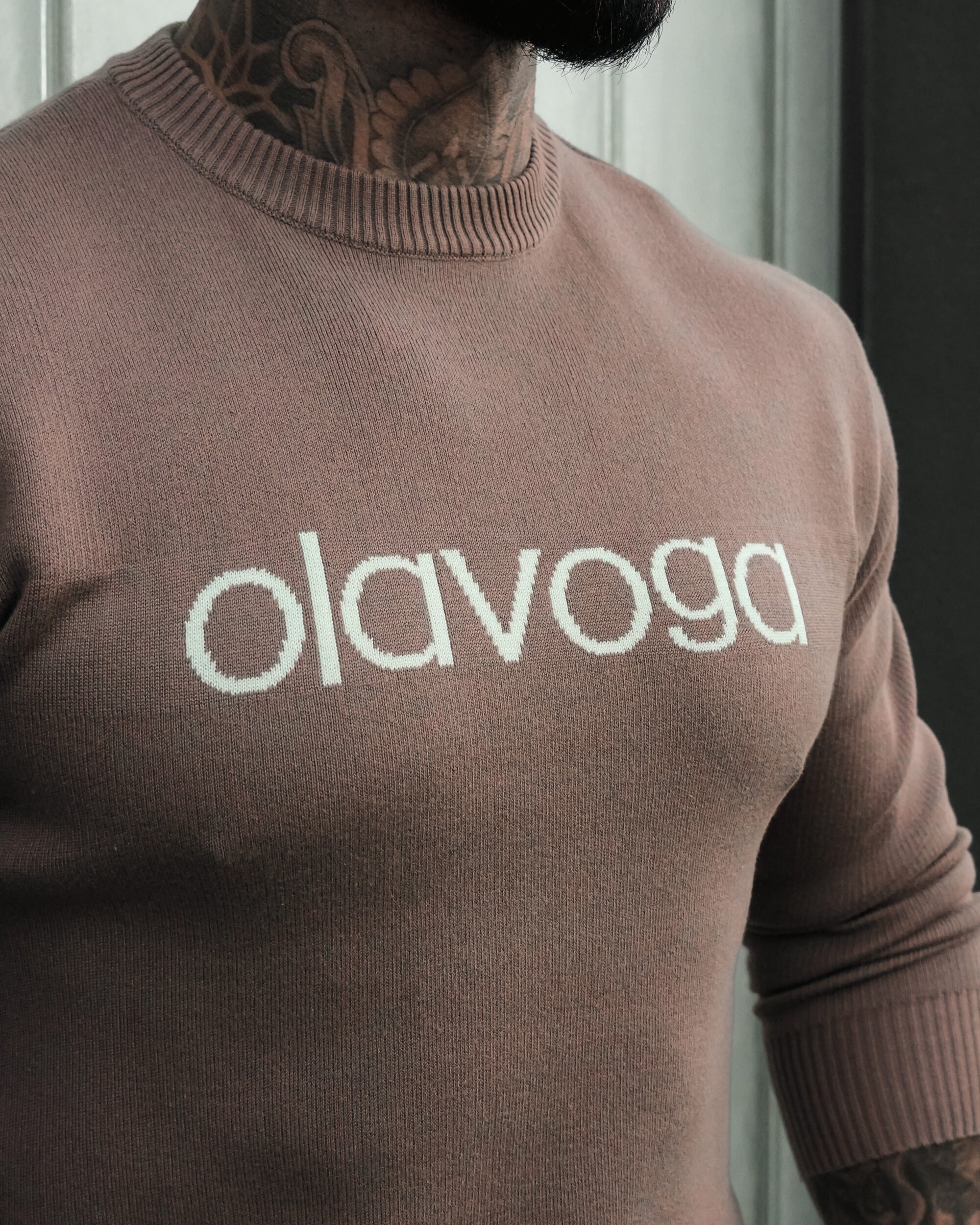 Sweter SALO 412 Sweter męski SALO 2026 Beżowy
