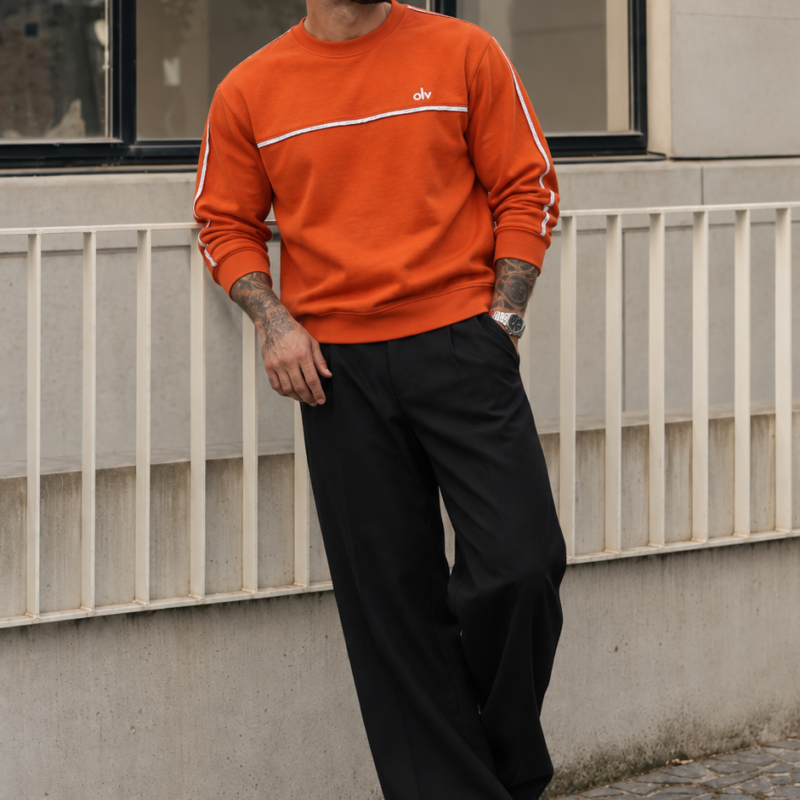bluza ENUOR 510 Bluza męska ENUOR 2026 Pomarańczowa