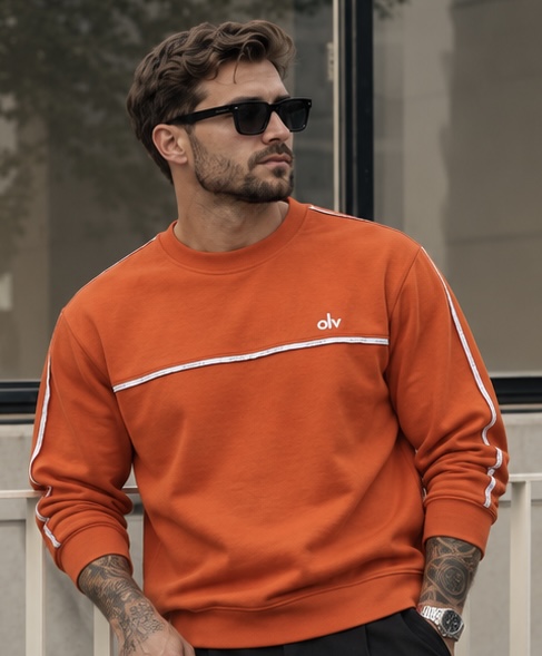 Bluza męska ENUOR 2026 Pomarańczowa