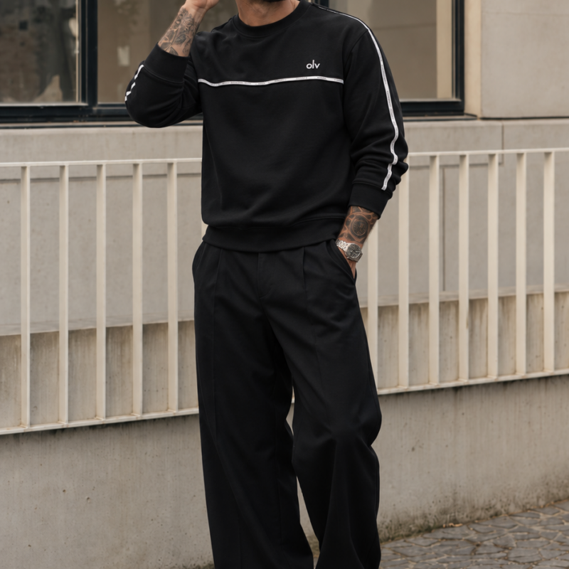 bluza ENUOR 524 Bluza męska ENUOR 2026 Czarna