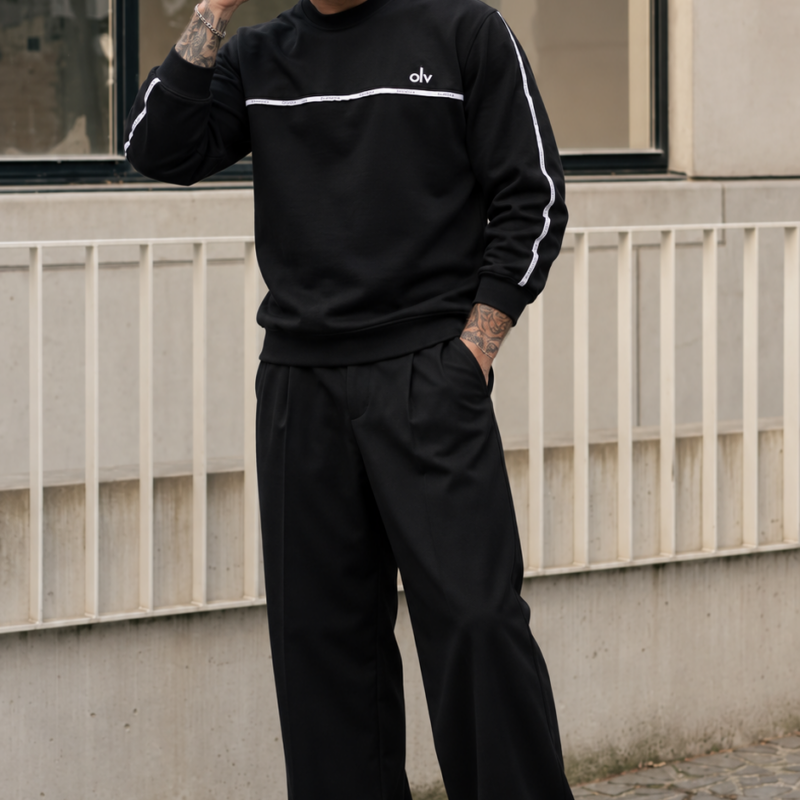 bluza ENUOR 525 Bluza męska ENUOR 2026 Czarna