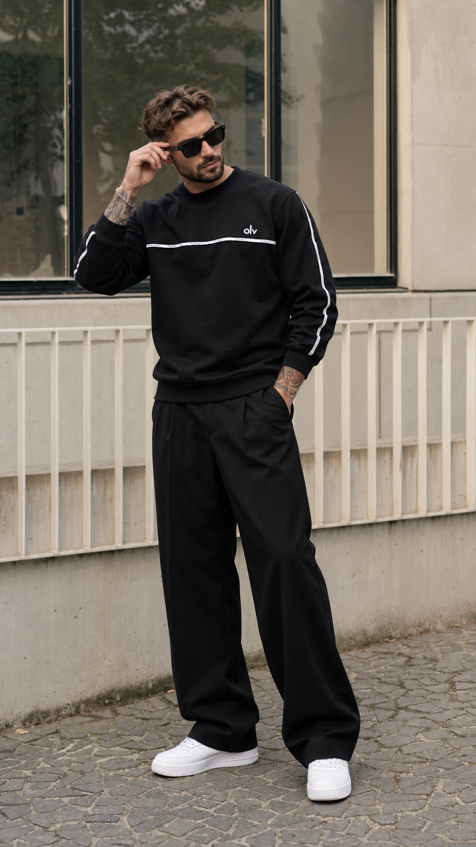 bluza ENUOR 525 Bluza męska ENUOR 2026 Czarna
