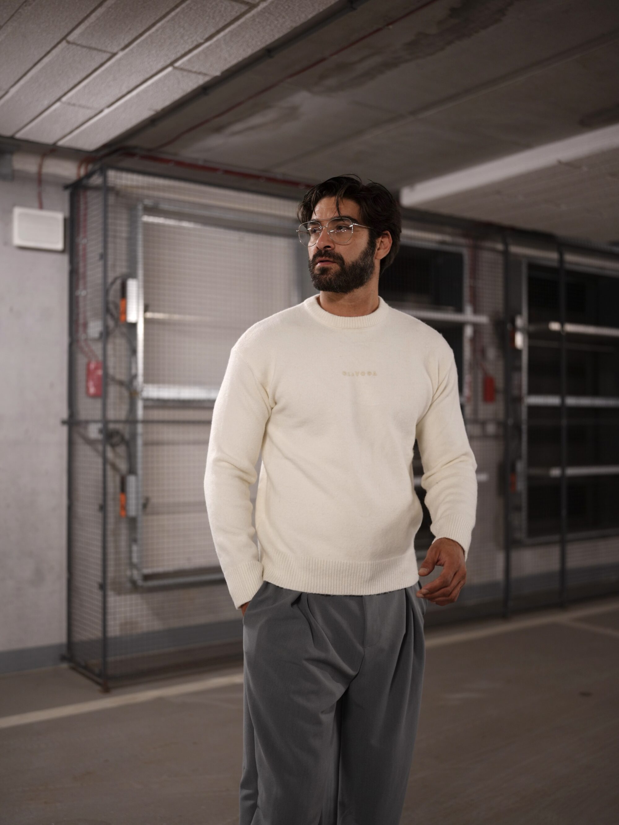 Sweter męski CAIRO 2026 Ecru