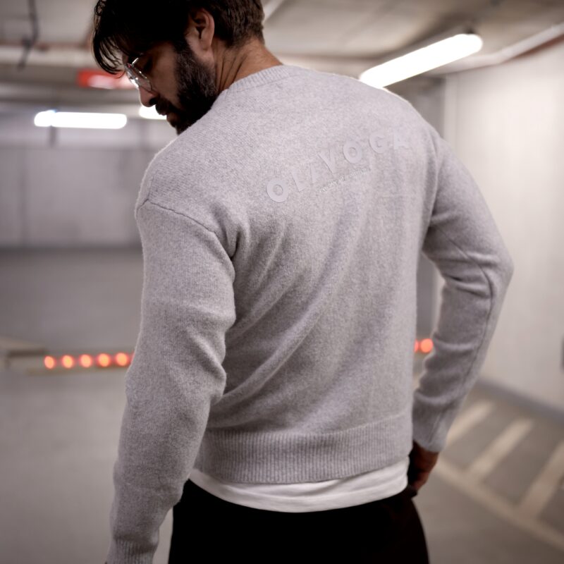sweter CAIRO 126 Sweter męski CAIRO 2026 Szary