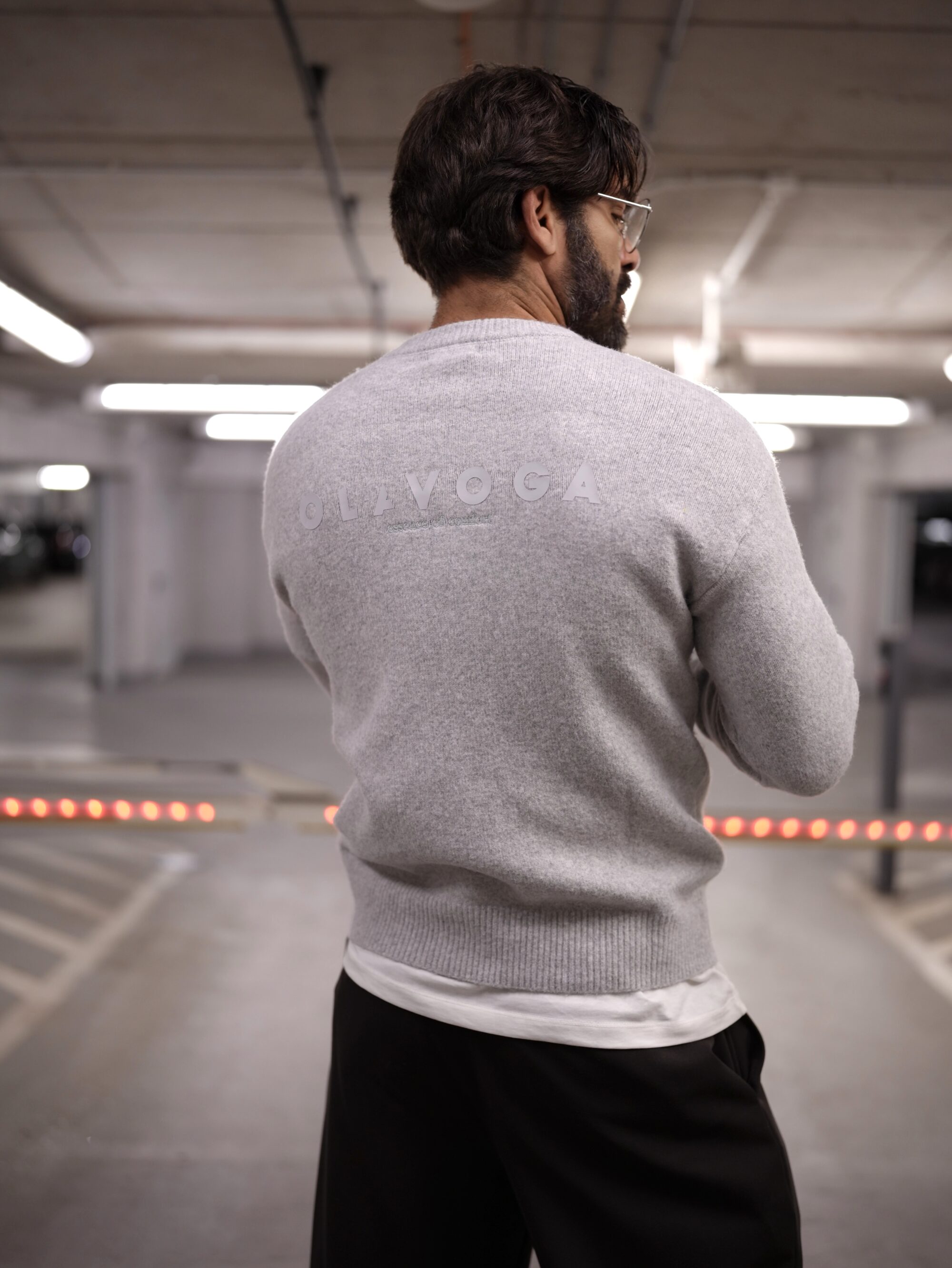 sweter CAIRO 127 Sweter męski CAIRO 2026 Szary