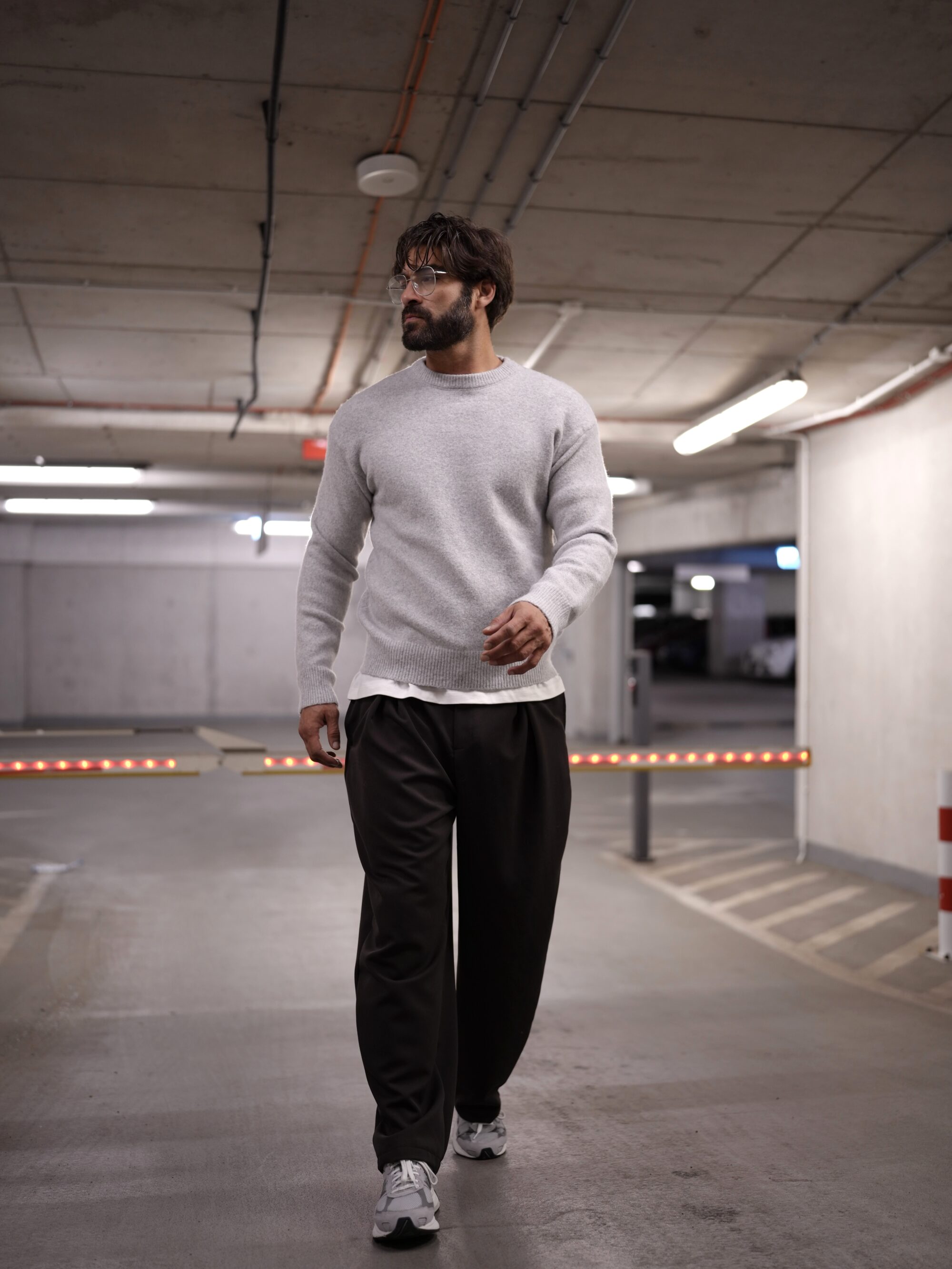 sweter CAIRO 128 Sweter męski CAIRO 2026 Szary