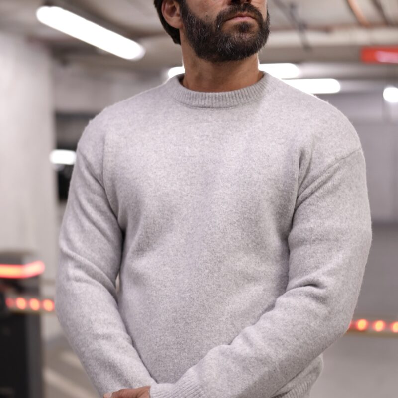 sweter CAIRO 130 Sweter męski CAIRO 2026 Szary