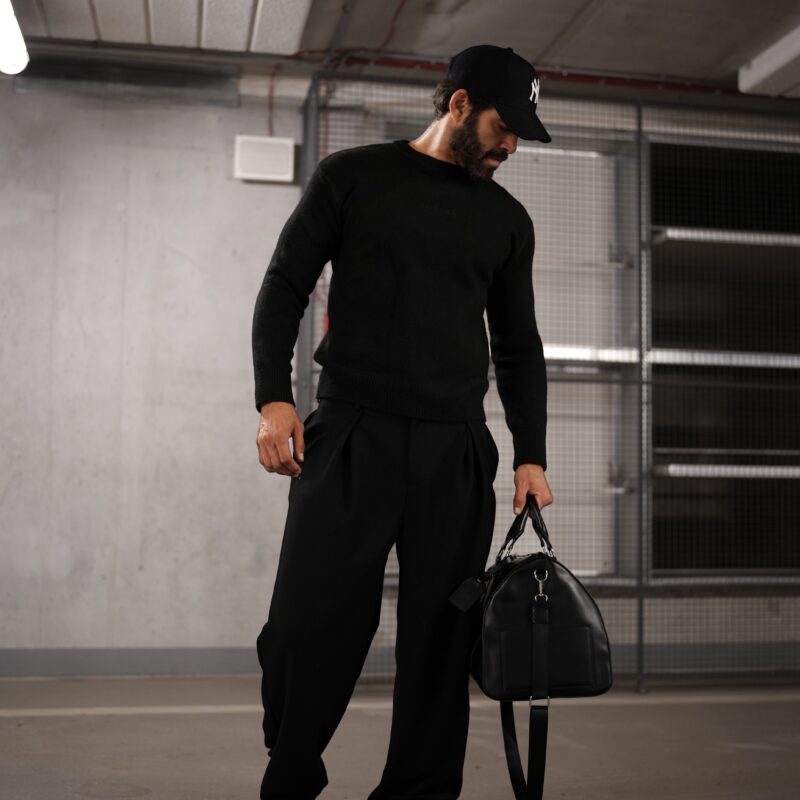 sweter CAIRO 133 Sweter męski CAIRO 2026 Czarny