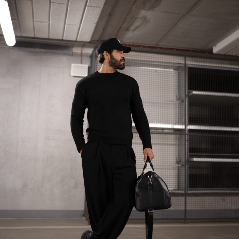 sweter CAIRO 134 Sweter męski CAIRO 2026 Czarny