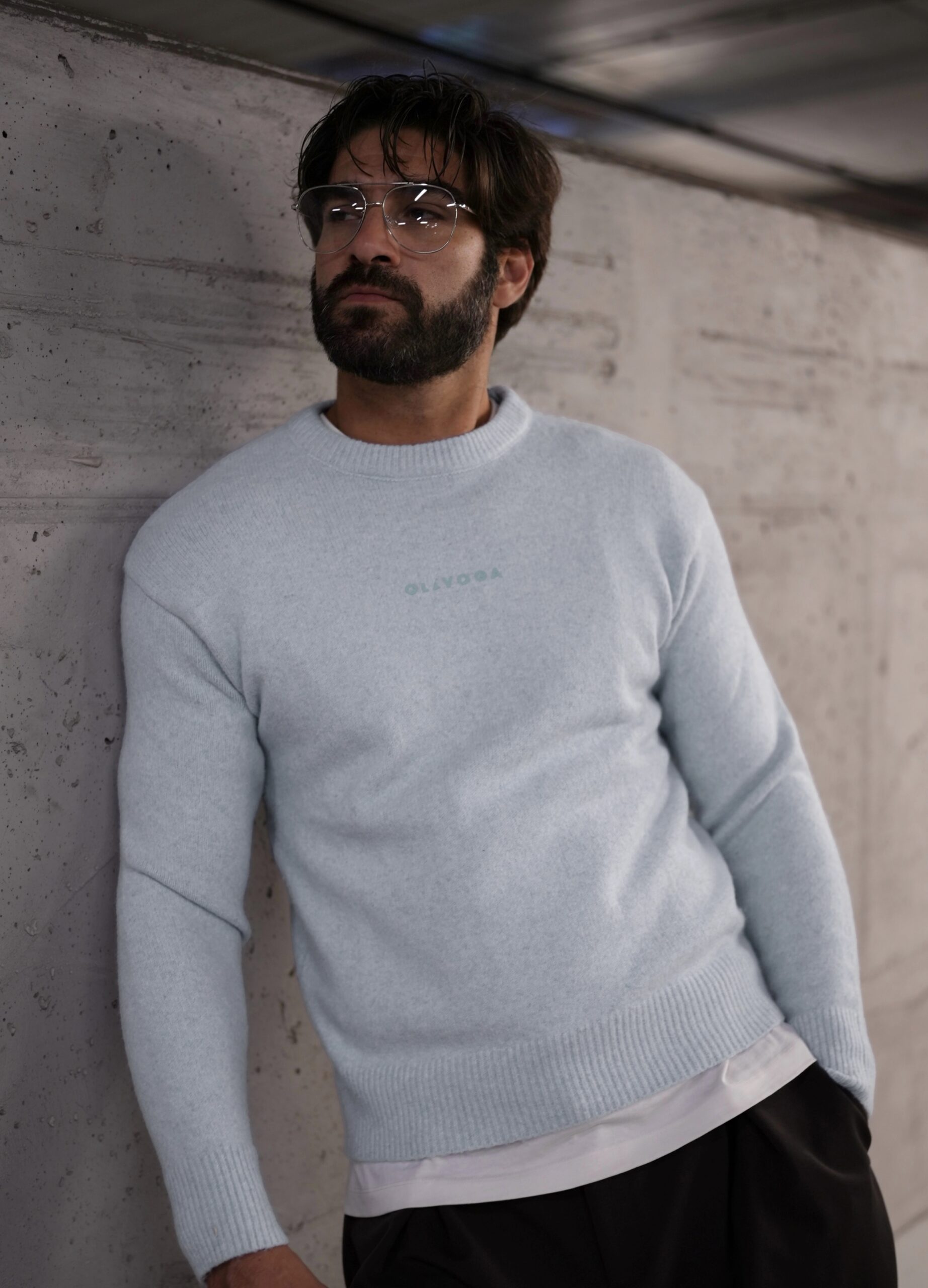 Sweter męski CAIRO 2026 Niebieski