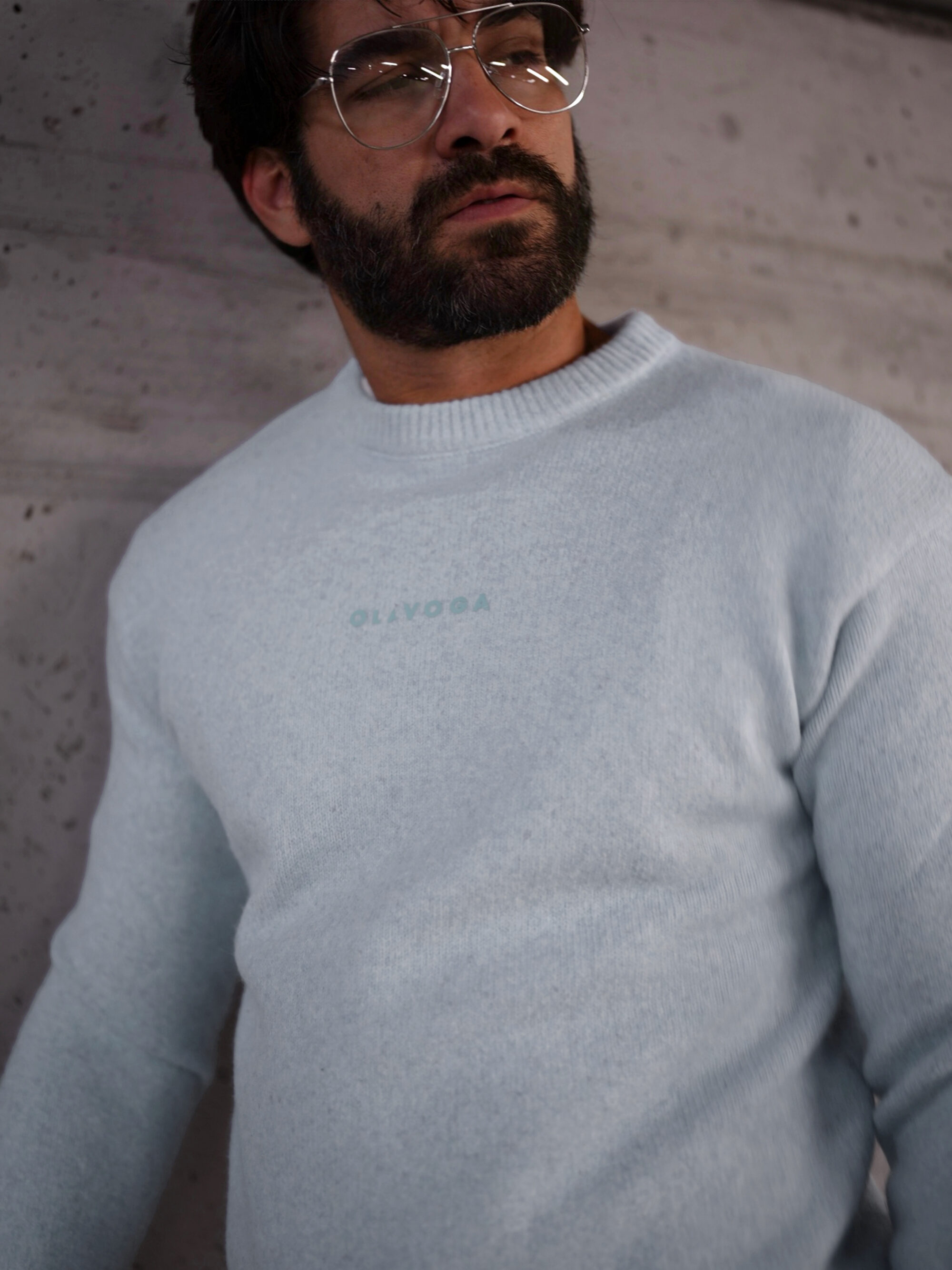 Sweter męski CAIRO 2026 Niebieski